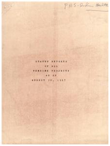 Improving Indian Health: Status Reports on Water, Sewage, and Sanitation Projects in Oklahoma, 1967-08-30