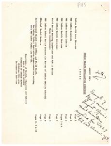 August 1965 Indian Health Installation Directory, 1965-08-01