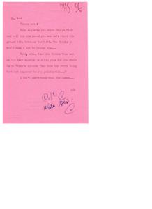 Title: Recommendation to Support George Nigh and Reflection on Political Events, 1967-01-01 - 1967-12-31