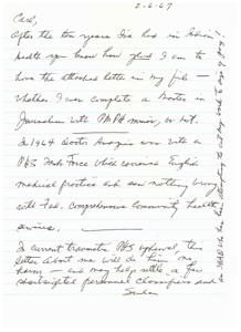 A Letter of Recommendation: 2-6-69, 1967-01-01 - 1967-12-31