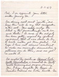 Letter of Appreciation and Update from Sula, 1967-01-01 - 1967-12-31