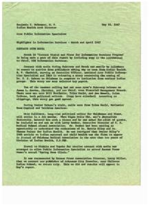 Public Information Services Report: March and April 1967, 1967-05-16