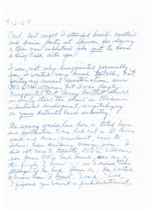 Reflections on Professional Relationships and Political Dynamics, 1967-01-01 - 1967-12-31