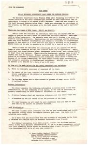 Economic Opportunity Loan Program: SBA Fact Sheet for Borrowers, 1967-01-01 - 1967-12-31