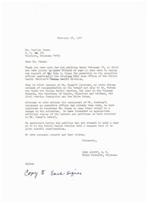 Petition for Promotion: Support for Mr. John H. Spaan, 1967-02-28