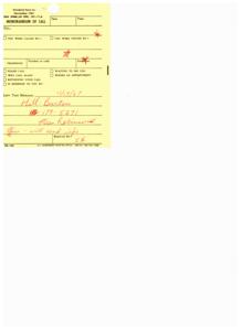 Standard Form 00: Memorandum of Call - November 1961, 1967-01-01 - 1967-12-31