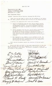 Support for John Spaan&#39;s Executive Officer Position Application, 1967-04-22
