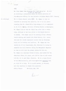 Title: Concerns Over Appointment of Executive Officer for Division of Indian Health, 1967-01-01 - 1967-12-31