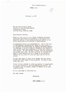 Recommendation for Promotion: John Spaan, Executive Officer Position in Public Health Service, 1967-01-30