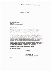 Letters of Recommendation for Mr. John Spaan for Executive Officer Position, 1967-02-17