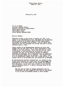 Concerns Regarding Executive Officer Appointment at Public Health Service Indian Health Area Office in Oklahoma City, 1967-01-11