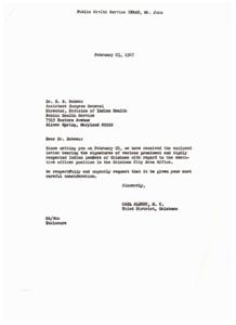 Support for John Spaan&#39;s Appointment as Executive Officer in Oklahoma City Area Office, 1967-02-18