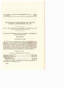Department of the Interior and Related Agencies Appropriation Bill, 1968: Report of the 90th Congress House of Representatives, 1967-02-24