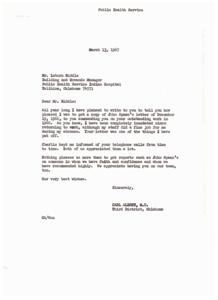 Recognition of Outstanding Work: A Letter from John Spaan to Leborn Riddle, 1967-02-23