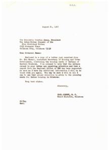 Urgent Appeal for Indian Housing Assistance in Eastern Oklahoma, 1965-06-18