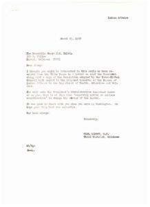 Response from the White House on Indian Affairs Transfer, 1967-03-31