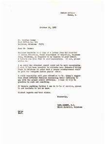 Concerns Regarding Indian School Lunch Program, 1967-10-03