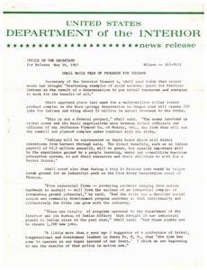 Progress for American Indians: A Year of Economic Growth and Opportunity, 1967-05-16