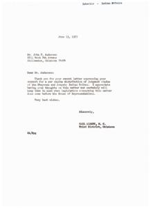 Support for Per Capita Distribution of Cheyenne and Arapaho Indian Tribes Judgment Claims, 1967-06-06