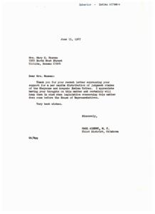 Support for Per Capita Distribution of Cheyenne and Arapaho Indian Tribes&#39; Judgment Claims, 1967-06-15