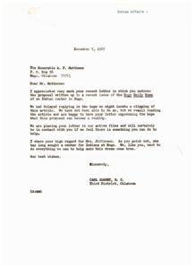 Advocating for an Indian Health Center in Hugo, Oklahoma - A Call to Action, 1967-12-07