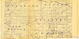 ["The document outlines a map or project focusing on areas from Kansas, North and South Dakota, Oklahoma, Arkansas, New Mexico, and specific locations such as Moore, Mills, and Albert Center."]