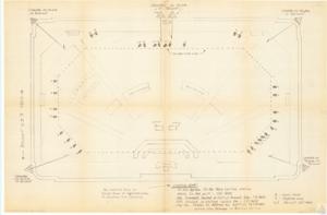 ["The document outlines a seating plan for the House Chamber of the U.S. Capitol from July 1974. It details various sections such as the Ladies Gallery, Gentlemen's Gallery, Family Gallery, Executive Gallery, and Press Sections, along with their seating capacities. It also includes locations of no exit areas and member card galleries. Information on numerical identifiers and the presence of a 'Carl Albert Center' is also included."]