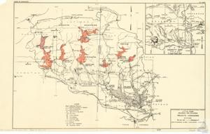 ["This project documentation is a detailed map by the U.S. Army Corps of Engineers, illustrating specific geographical locations, water bodies, mountains, and dam sites in areas of Oklahoma and Arkansas. The map includes elements such as watershed divides, river miles, federal highways, state highways, as well as information about overflow limits and conservation pools. The document also provides scale of miles, and highlights projects considered within these areas, dating back to August 1951."]