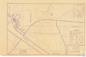 ["The document is a detailed map and project documentation from the U.S. Army Corps of Engineers for a region spanning Johnston County, Marshall County, Cooke County, and Grayson County. It outlines existing and proposed features including roads, buildings, recreational facilities, and other structures in the locality. The map also shows the government property line, zoned public use areas, and the Red River watershed. It includes a legend for understanding specific features like paved or gravel roads, dirt trails, water systems, and more. The map was created using aerial photographs from 1958 and field surveys from 1959-1960."]