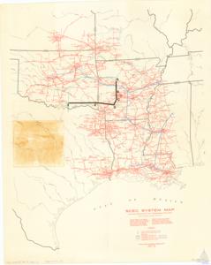 ["The document is a map of the electric production and transmission facilities of the South Central Electric Companies, including the Arkansas Power Light Company, Empire District, Central Distorsiana Louisiana Electric Company, Mississippi Power Light Company, and others. It highlights various stations and lines, including steam-electric generating stations and 500KV EHV lines. The map, created on January 1, 1965, also features a legend and a scale in miles for reference."]