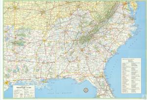 ["The document provides a detailed list of various locations across the United States, likely representing a map layout or routing project. It includes cities such as Parkersburg, Cincinnati, Nashville, and Atlanta. The document also provides contact information for the U.S. Forest Service in different regions, including addresses for Forest Supervisors in Alabama, Mississippi, North Carolina, and Florida, among others. It appears to be a comprehensive resource for navigating U.S. Forest Services across various states."]