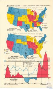 ["The project documents from the Federal Intermediate Credit Bank of Wichita present various data on livestock trends in the United States, specifically focusing on the number and value of hogs, including pigs, on farms in each state between 1939 to 1950. It provides a detailed breakdown of the change in numbers, yearly increases, and comparisons to ten-year averages. The data also includes the value of hogs during this period, highlighting significant average values and inventory changes from 1917 to 1950."]
