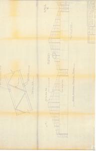 ["The document is a project plan detailing the construction of a maintenance hangar in Mobile, Alabama by Cuckler Steel Span Company. The plan includes specific instructions such as butt weld chords, field welds, and the use of sag rods and girts. It also provides details for door end wall framing and painting the hangar doors. The plan was issued on 2-3-71 and was drawn by an individual identified as E."]