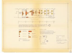 ["The document outlines the map of the Capitol Physician's first-floor office in the House Office Building Annex 2. It includes locations of furniture and fixtures, such as beds, a refrigerator, a toilet, and a sofa. It specifies that all furniture will be provided by the Clerk of the House and phones will be installed by the C&P Telephone Company. The map also denotes locations for specific rooms such as the quiet room, examination room, and secretarial area. The architect's office prepared the map and it was approved by Freeman H. Cary M.D. on September 23, 1975."]