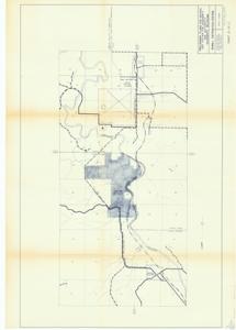 ["The document is a preliminary plan for a natural gas distribution system in Dougherty, Oklahoma, authored by engineer Albert Deloney. It is part of a larger project, being the first of two sheets, and includes maps with a scale of r-2000 for detailed transmission strategies. It is intended for the Dougherty Gas System Authority's review."]
