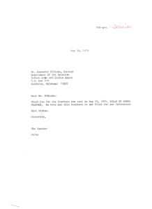 Correspondence and Exhibition Details: &#39;Dolls by Donna Tsatoke&#39;, 1974-01-01 - 1974-12-31