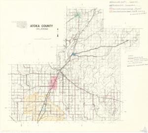 Atoka County, Oklahoma Map, undated