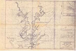 McGee Creek Lake Project Map, 1964 August
