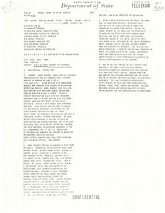 Incoming Telegram titled &quot;Confidential Department of State&quot;