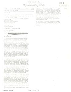 Incoming Telegram titled "Confidential Department of State"