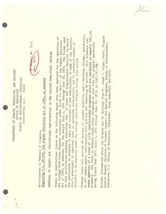 ["The Department of Health, Education, and Welfare's Office of Education has approved grants for institutions participating in the College Work-Study Program for the period July 1, 1974, through June 30, 1975. The program provides federal funds to cover 80% of student payrolls, with institutions providing the remaining 20%. A total of 3,131 institutional programs benefiting 555,132 students have been approved, with a total of $267,747,354 in federal funds being obligated. Contact information for further inquiries is provided."]