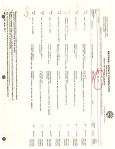 ["The National Science Foundation has awarded grants and contracts to various organizations and individuals for research projects in fields such as oceanography, chemistry, materials engineering, and liquid crystals. The list includes details such as the grant number, duration, amount awarded, and title of the project. Contact information for additional information is provided."]