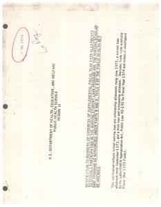 ["This text is a notification to members of Congress regarding supplemental fiscal year 1974 allotments to schools participating in the Nursing Student Loan Program and the Nursing Scholarship Program. It includes details of the initial nursing loan and scholarship allotments made in June 1973 and subsequent allotments, as well as the amounts allocated to different schools in Region 6 of the U.S. Department of Health, Education, and Welfare. The total amount allocated for the region is $606,379, which includes released unobligated Fiscal Year 1973 funds."]