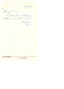 Fundraising Letter for Dewey Bartletts Gubernatorial Campaign, 1965-11-29