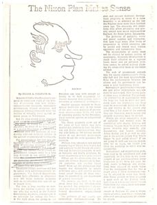 ["The text discusses the need for regional cooperation in economic development, as well as the inefficiencies and bureaucratic problems within government agencies. It also highlights the proposed reorganization of government departments by President Nixon, which aims to address overlapping programs and increase efficiency. The author emphasizes the importance of adapting institutions to meet the needs of modern society and hopes for similar efforts at all levels of government."]