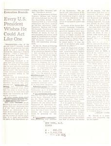 ["President Nixon has proposed a reorganization plan to streamline the bureaucracy by reducing the number of Cabinet posts from 12 to eight and reshuffling the departments. This plan faces opposition from various groups, including business interests, entrenched bureaucrats, and Congress. The President's goal is to make the bureaucracy more efficient and responsive to Presidential directives. The process of implementing this reorganization plan is expected to take at least four years."]