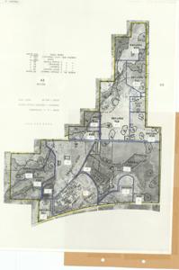 ["Land use map of Sequoyah High School, measuring 12 inches by 17 inches, created in 1976."]