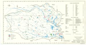 ["Tulsa District Projects, Arkansas and Red River Basins. 10.5 x 20. Department of the Army, Tulsa District Corps of Engineers, 1974."]