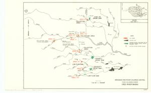 ["Red River Basin, Arkansas-Red River Chloride Control. Dimensions: 10.6 x 17."]