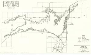 ["Lake Area, Clayton Lake. 8 x 13.6. United States, Dept. of the Army, Tulsa District Corps of Engineers."]